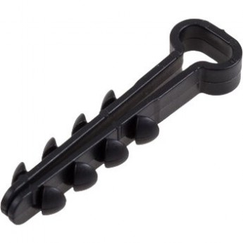 Дюбель-хомут REXANT нейлоновый прямоугольный 5-8 мм, черный (100 шт/уп)