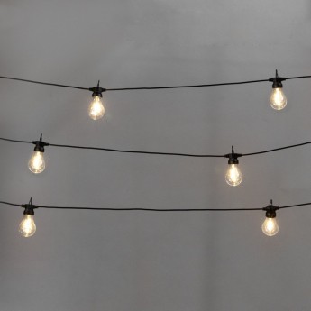 Гирлянда садовая REXANT ЛОНДОН КАНЭРИ, 15 м, 3000К, встроенный аккумулятор, солнечная панель