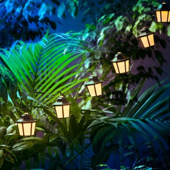 Гирлянда садовая REXANT ПЕКИН ДЕНЛОНГ, 3000К, встроенный аккумулятор, солнечная панель