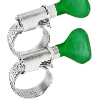 Хомут червячный REXANT 16-27-0,7 мм, с ключом W (упак. 50 шт)