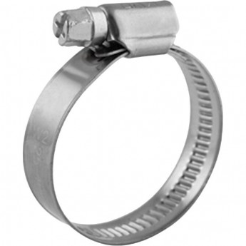 Хомут червячный REXANT 25-40/12-0,8мм, нержавеющая сталь W2, (50 шт/уп)