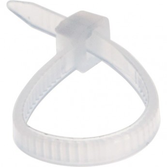 Хомут-стяжка кабельная REXANT нейлоновая 100x2,5мм, белая (100 шт/уп)