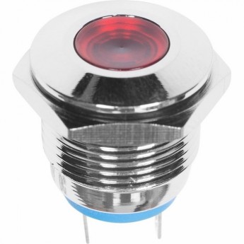 Индикатор металл REXANT LED 16 12В подсветка красная