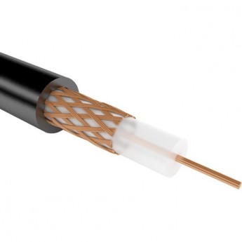 Кабель коаксиальный REXANT РК 75-4-11 200 м черный