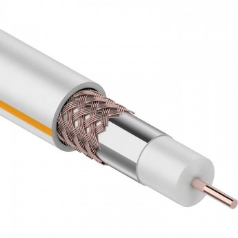 Кабель коаксиальный REXANT SAT 50 M100 м белый