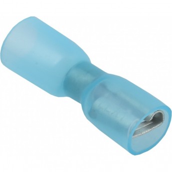 Клемма плоская REXANT изолированная термоусаживаемая РПи-м-т 2.5-(6.3)/РпИм-т 2-7-0,8 гнездо 6.6 мм 1.5-2.5 мм² синий
