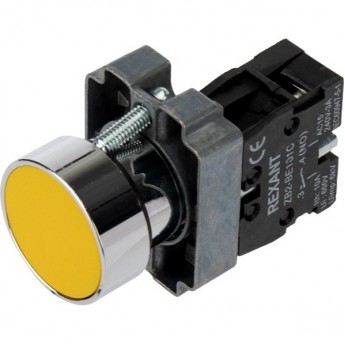 Кнопка REXANT XB2 желтая NO