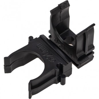 Крепеж-клипса REXANT для трубы ø 20 мм черная (10 шт./уп.)