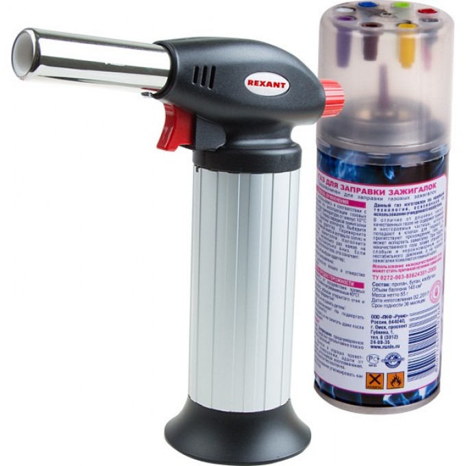 Набор горелка газовая заправляемая REXANT GT-25 + газ 12-0025-04
