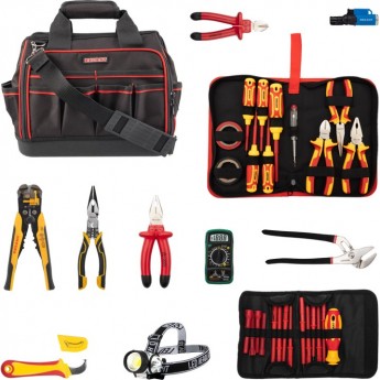Набор инструментов электрика REXANT, 29 предметов