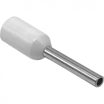 Наконечник штыревой втулочный изолированный REXANT НШВи 0.5-8 F-8 мм 0.5 мм² белый