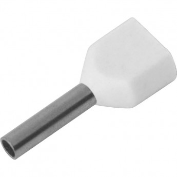 Наконечник штыревой втулочный изолированный REXANT НШВи(2) 0.5-8/НГи2 0,5-8 F-8 мм 2х0.5 мм² белый
