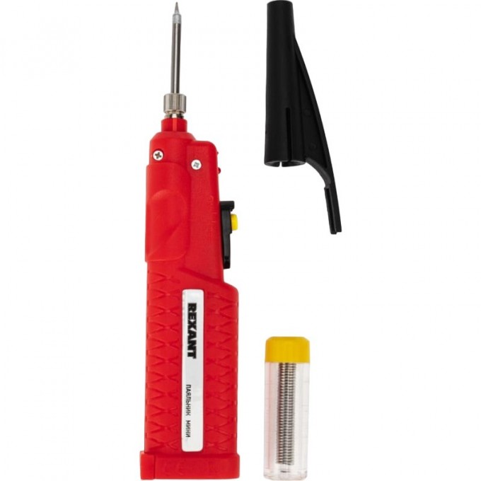 Паяльник с керамическим нагревателем REXANT серия МИНИ, 8Вт, 4,5В, питание от 3 бат. АА, блистер 12-0181