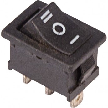 Переключатель клавишный REXANT RWB-205 MINI 6А с нейтралью черный