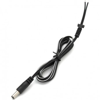 Разъем питания REXANT штекер 2.5х5.5х10 мм с проводом и манжетой 1 м