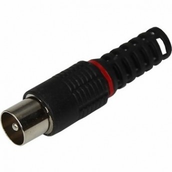 Разъем REXANT штекер TV без пайки черный