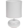 Светильник декоративный настольный REXANT ФОРТЕ, основание белого цвета, белый абажур, Е27, 60Вт 603-1025