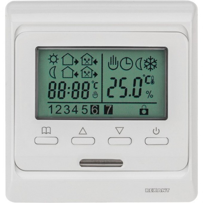 Терморегулятор REXANT R51XT с дисплеем и автоматическим программированием 51-0532