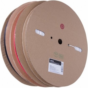 Термоусаживаемая трубка REXANT 15.0/7.5 мм черная, бухта 100 м