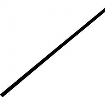 Термоусаживаемая трубка REXANT 2.5/1.25 мм черная, 50 шт.