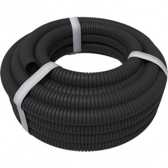 Труба гофрированная REXANT 20 мм с зондом черная, 25 м