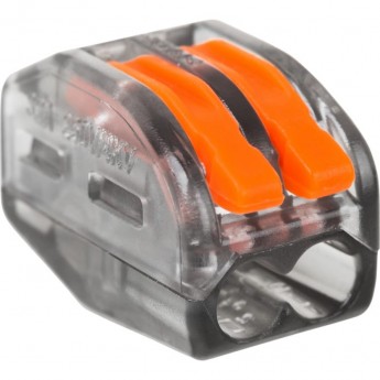 Универсальная клемма REXANT СМК 222-412, 2-проводная прозрачная 0,08-2,5/4 мм² (блистер 5 шт./уп.)